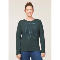 EQL Women's Held Long Sleeve T-Shirt - Hunter -Equestrian Supplies Shop 682484 800 800