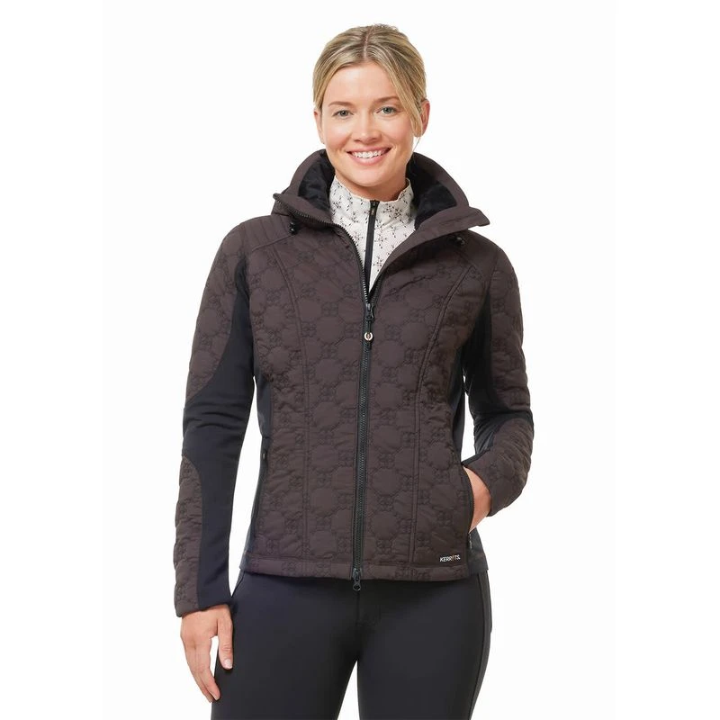 Kerrits Women's Bit By Bit Quilted Jacket - Java 4 Kerrits Women's Bit By Bit Quilted Jacket - Java - Image 2
