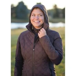 Kerrits Women's Bit By Bit Quilted Jacket - Java 13 Kerrits Women's Bit By Bit Quilted Jacket - Java -Equestrian Supplies Shop 682592 800 800