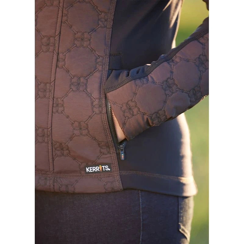 Kerrits Women's Bit By Bit Quilted Jacket - Java 8 Kerrits Women's Bit By Bit Quilted Jacket - Java - Image 6