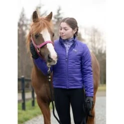 Kerrits Kids' Pony Tracks Reversible Quilted Jacket - Huckleberry Run Free/Iris -Equestrian Supplies Shop 682867 800 800