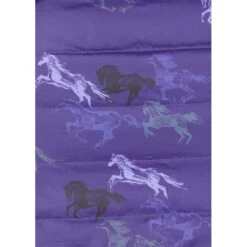 Kerrits Kids' Pony Tracks Reversible Quilted Jacket - Huckleberry Run Free/Iris -Equestrian Supplies Shop 682868 800 800