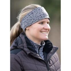 Kerrits Women's Rail Side Fleece Headband - Black Starlight -Equestrian Supplies Shop 682901 800 800