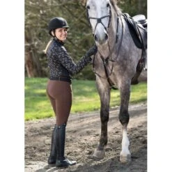 Kerrits Women's Keystone Ice Fil Long Sleeve Shirt - Black Mini Run Free -Equestrian Supplies Shop 682909 800 800