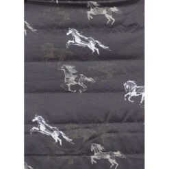 Kerrits Kids' Pony Tracks Reversible Quilted Vest - Black Run Free/Black -Equestrian Supplies Shop 683319 800 800