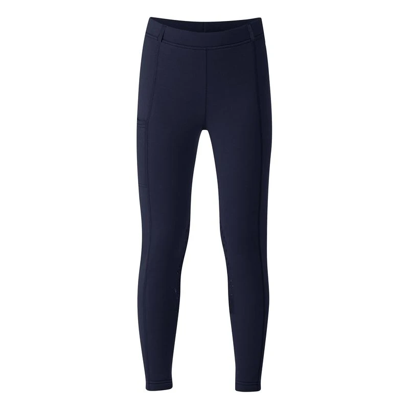 Kerrits Kids' Power Stretch Knee Patch Pocket Tights - Ink 3 Kerrits Kids' Power Stretch Knee Patch Pocket Tights - Ink