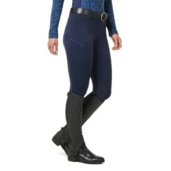 Kerrits Women's Power Stretch Knee Patch Pocket Tights - Ink -Equestrian Supplies Shop 683522 800 800