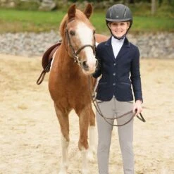 Ovation Kids' Dynamic Knee Patch Breeches - Tan/Taupe -Equestrian Supplies Shop 685628 800 800