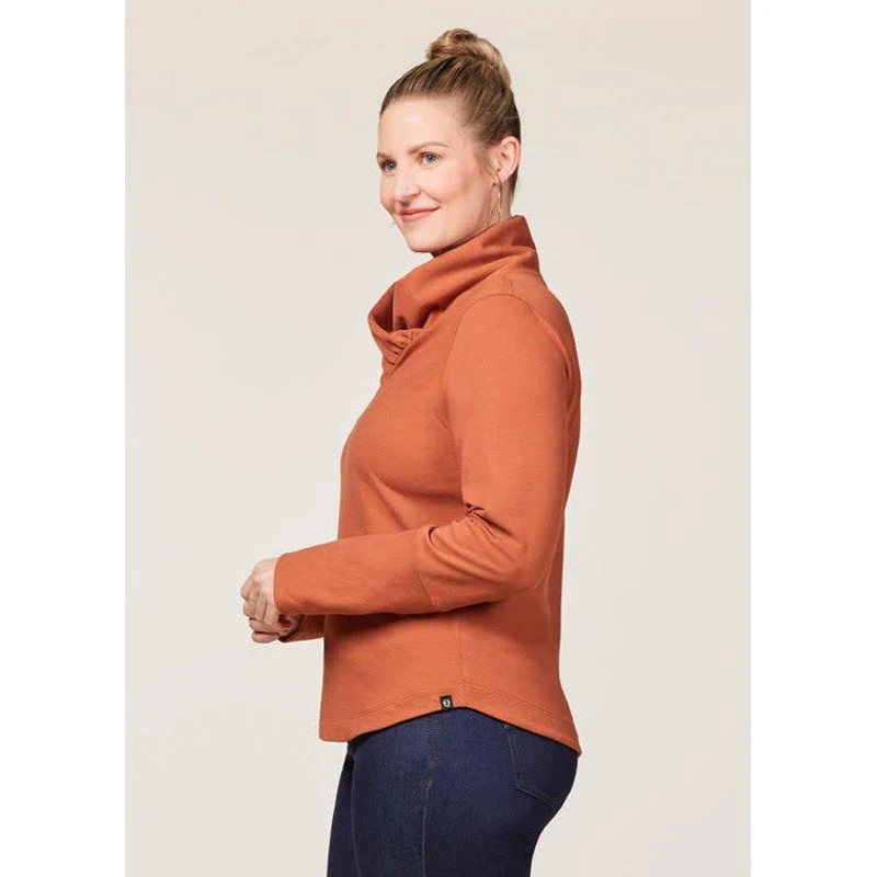 EQL Women's Weekender Wrap Neck Top - Cinnamon 5 EQL Women's Weekender Wrap Neck Top - Cinnamon - Image 3