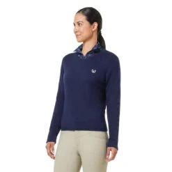 Kerrits Women's Stable Temp Merino Wool Sweater - Ink -Equestrian Supplies Shop 687654 800 800