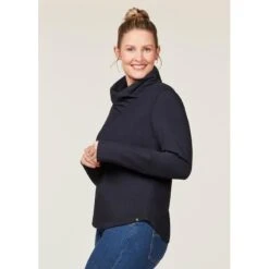 EQL Women's Weekender Wrap Neck Top - Black -Equestrian Supplies Shop 687829 800 800