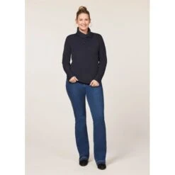 EQL Women's Weekender Wrap Neck Top - Black -Equestrian Supplies Shop 687831 800 800