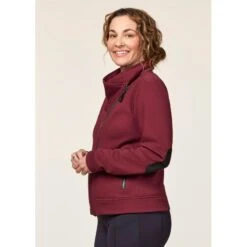 EQL Women's Wrap Front Fleece Jacket - Sangria -Equestrian Supplies Shop 688302 800 800
