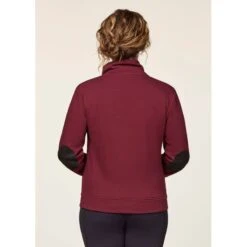 EQL Women's Wrap Front Fleece Jacket - Sangria -Equestrian Supplies Shop 688303 800 800