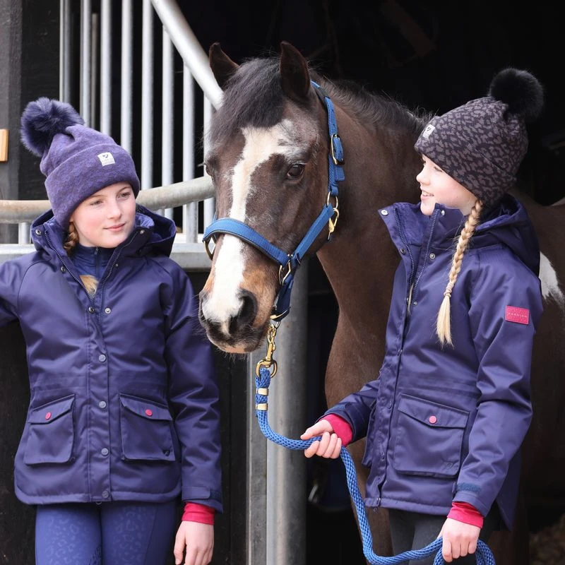 Shires Aubrion Kids' Palisade Waterproof Coat - Ink 5 Shires Aubrion Kids' Palisade Waterproof Coat - Ink - Image 3