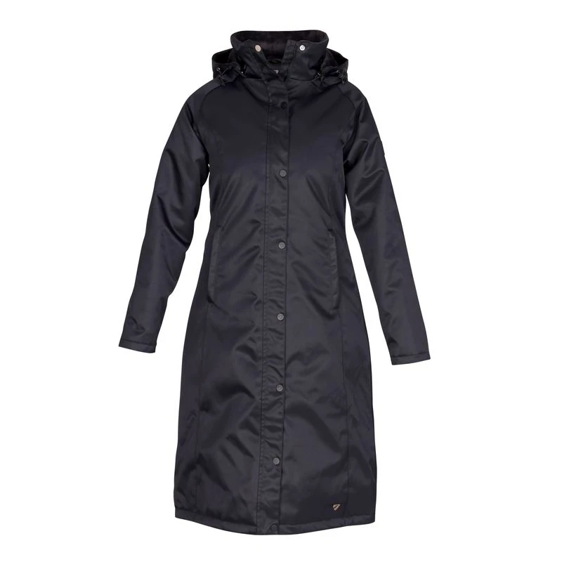 Shires Aubrion Women's Halcyon Long Waterproof Coat - Black 3 Shires Aubrion Women's Halcyon Long Waterproof Coat - Black