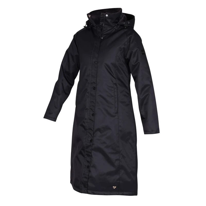 Shires Aubrion Women's Halcyon Long Waterproof Coat - Black 4 Shires Aubrion Women's Halcyon Long Waterproof Coat - Black - Image 2
