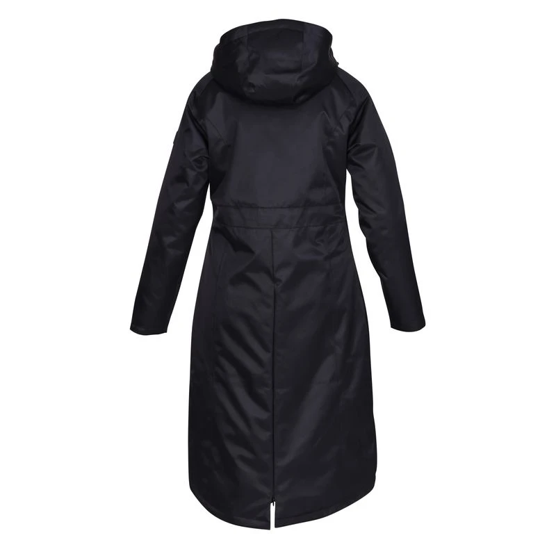Shires Aubrion Women's Halcyon Long Waterproof Coat - Black 5 Shires Aubrion Women's Halcyon Long Waterproof Coat - Black - Image 3