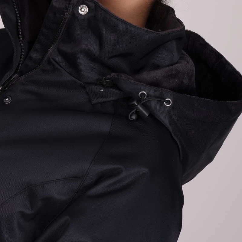 Shires Aubrion Women's Halcyon Long Waterproof Coat - Black 6 Shires Aubrion Women's Halcyon Long Waterproof Coat - Black - Image 4