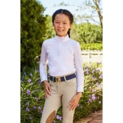 RJ Classics Kids' Maddie Jr 37.5 Show Shirt - White/Unicorns -Equestrian Supplies Shop 691266 800 800