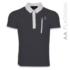 Alessandro Albanese Men's Technical Polo Shirt - Dark Grey