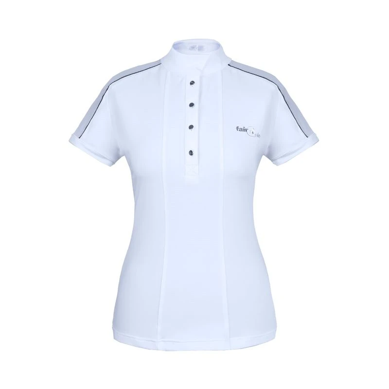 Fair Play Women's Claire Short Sleeve Competition Shirt - White 3 Fair Play Women's Claire Short Sleeve Competition Shirt - White