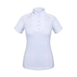 Fair Play Women's Justine Short Sleeve Compeition Shirt - White