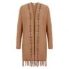 EQL Women's Bits & Fringe Cardigan - Caramel/Java -Equestrian Supplies Shop 694480 800 800