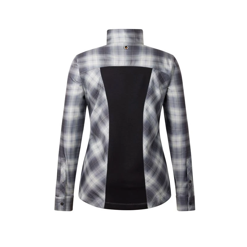 Kerrits Women's Not Just A Barn Shirt - Peppercorn Plaid 4 Kerrits Women's Not Just A Barn Shirt - Peppercorn Plaid - Image 2