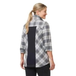 Kerrits Women's Not Just A Barn Shirt - Peppercorn Plaid 13 Kerrits Women's Not Just A Barn Shirt - Peppercorn Plaid -Equestrian Supplies Shop 694839 800 800