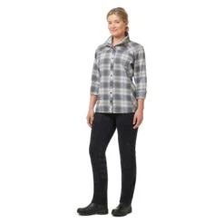 Kerrits Women's Not Just A Barn Shirt - Peppercorn Plaid 15 Kerrits Women's Not Just A Barn Shirt - Peppercorn Plaid -Equestrian Supplies Shop 694841 800 800