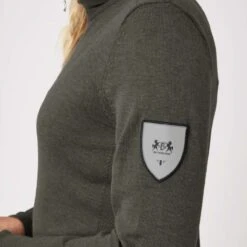 B Vertigo Women's Athena Merino Half Zip Sweater - Major Brown -Equestrian Supplies Shop 696121 800 800