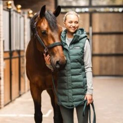B Vertigo Women's Celeste Waterproof Vest - Jungle Green -Equestrian Supplies Shop 696835 800 800