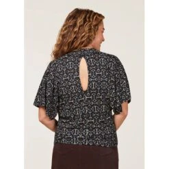 EQL Women's Lexi Cowl Neck Dolman Shirt - Black/ Mixed Bits -Equestrian Supplies Shop 698312 800 800