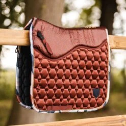 Horze Terrazzo Grip Tech Dressage Saddle Pad - Smoked Paprika -Equestrian Supplies Shop 698604 800 800