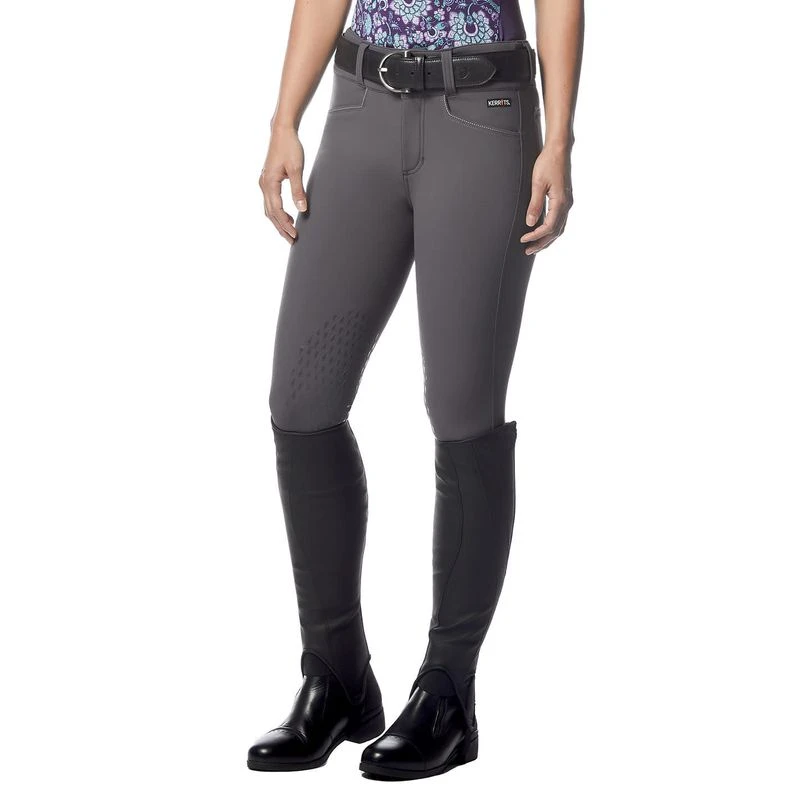 Kerrits Women's Arena K-Pro Knee Patch Breeches - Peppercorn 4 Kerrits Women's Arena K-Pro Knee Patch Breeches - Peppercorn - Image 2
