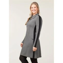 EQL Women's Ascent Ponte Tunic Dress - Charcoal Heather -Equestrian Supplies Shop 700473 800 800