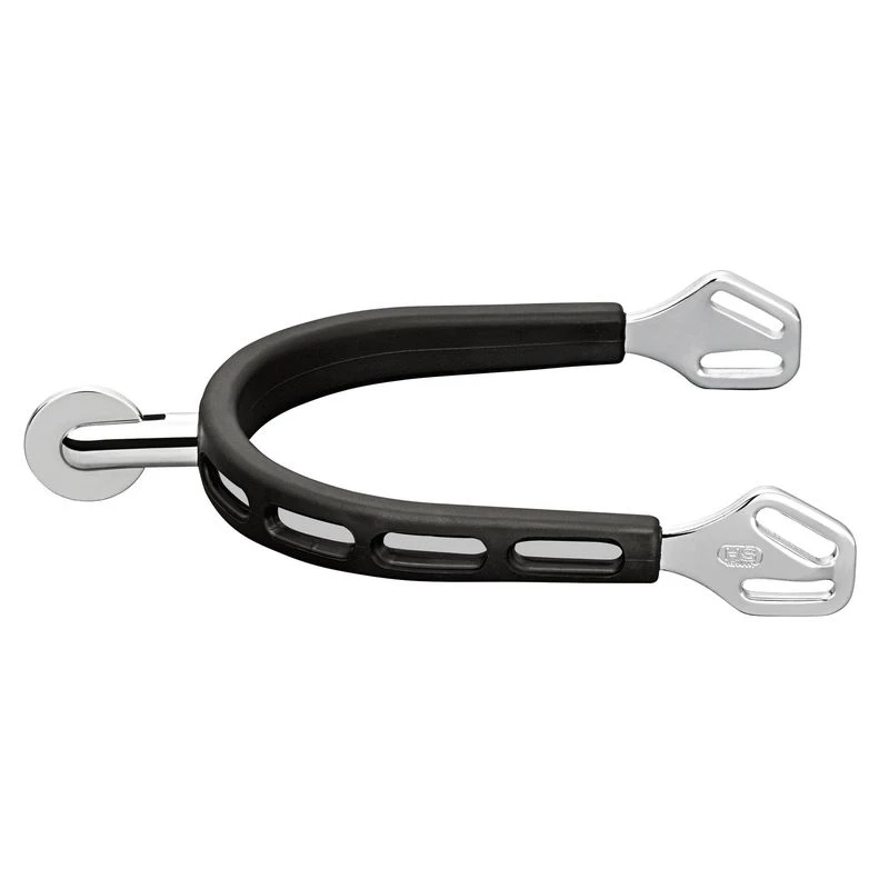 Herm Sprenger Ultra Fit Extra Grip 30mm Large Smooth Rowel Spurs - Stainless Steel/Black Grip 3 Herm Sprenger Ultra Fit Extra Grip 30mm Large Smooth Rowel Spurs - Stainless Steel/Black Grip
