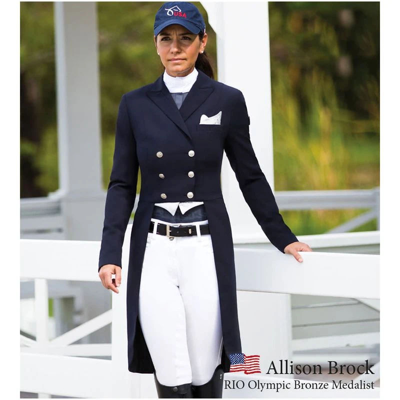 Tredstep Women's Dressage Tail Coat - Navy 4 Tredstep Women's Dressage Tail Coat - Navy - Image 2