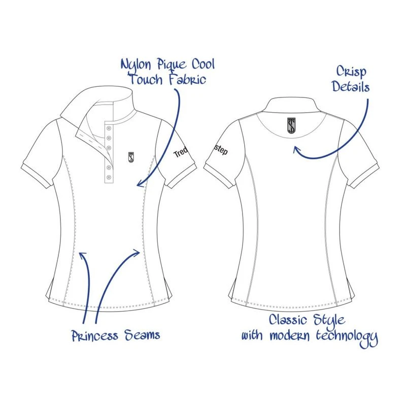 Tredstep Women's Performance Polo - Desert Taupe 4 Tredstep Women's Performance Polo - Desert Taupe - Image 2