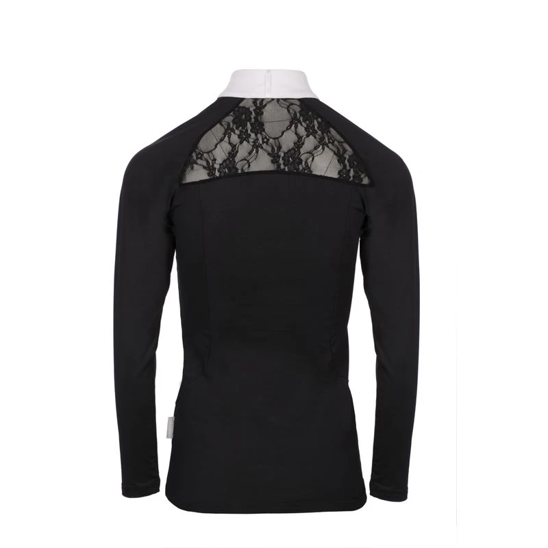 Horseware Women's Sara Long Sleeve Competition Shirt - Black 4 Horseware Women's Sara Long Sleeve Competition Shirt - Black - Image 2