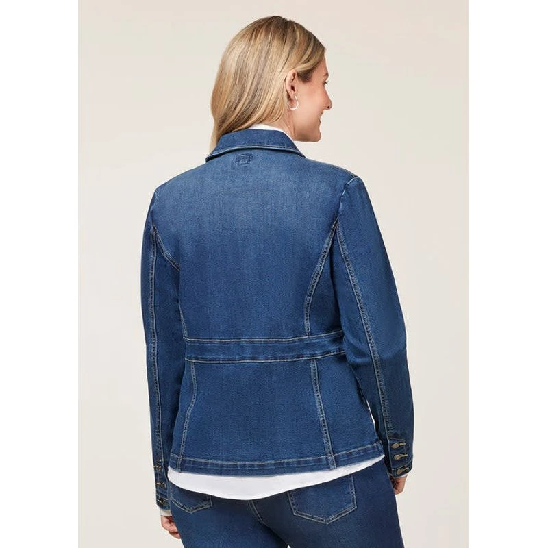 EQL Women's In Motion Denim Blazer - Midnight Wash 7 EQL Women's In Motion Denim Blazer - Midnight Wash - Image 5