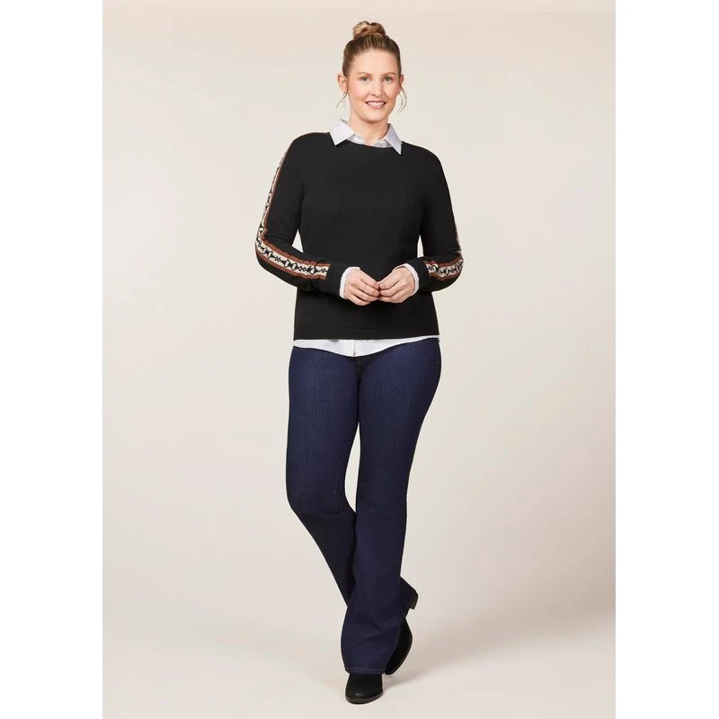 EQL Women's Snaffle Stripe Sweater - Black/Caramel 7 EQL Women's Snaffle Stripe Sweater - Black/Caramel - Image 5