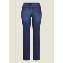 EQL Women's In Motion Button Fly Straight Leg Jeans - Midnight Wash -Equestrian Supplies Shop 711513 800 800