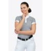 Cavalliera Women's Universe Short Sleeve Show Shirt - White/Black Microstripe 1 Cavalliera Women's Universe Short Sleeve Show Shirt - White/Black Microstripe -Equestrian Supplies Shop 712587 800 800