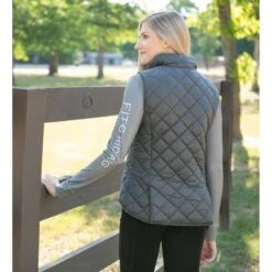 FITS Women's Ainsley Quilted Vest - Ash/Horseshoe -Equestrian Supplies Shop 716411 800 800